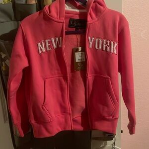 Usmoda brand kids New York zip up. NWT